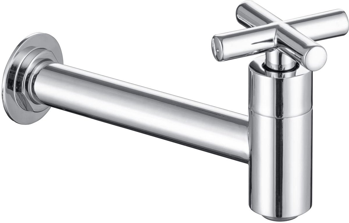 Wandkraan koud water - messing - duurzaam design - perfect voor buitengebruik - ShopVlot
