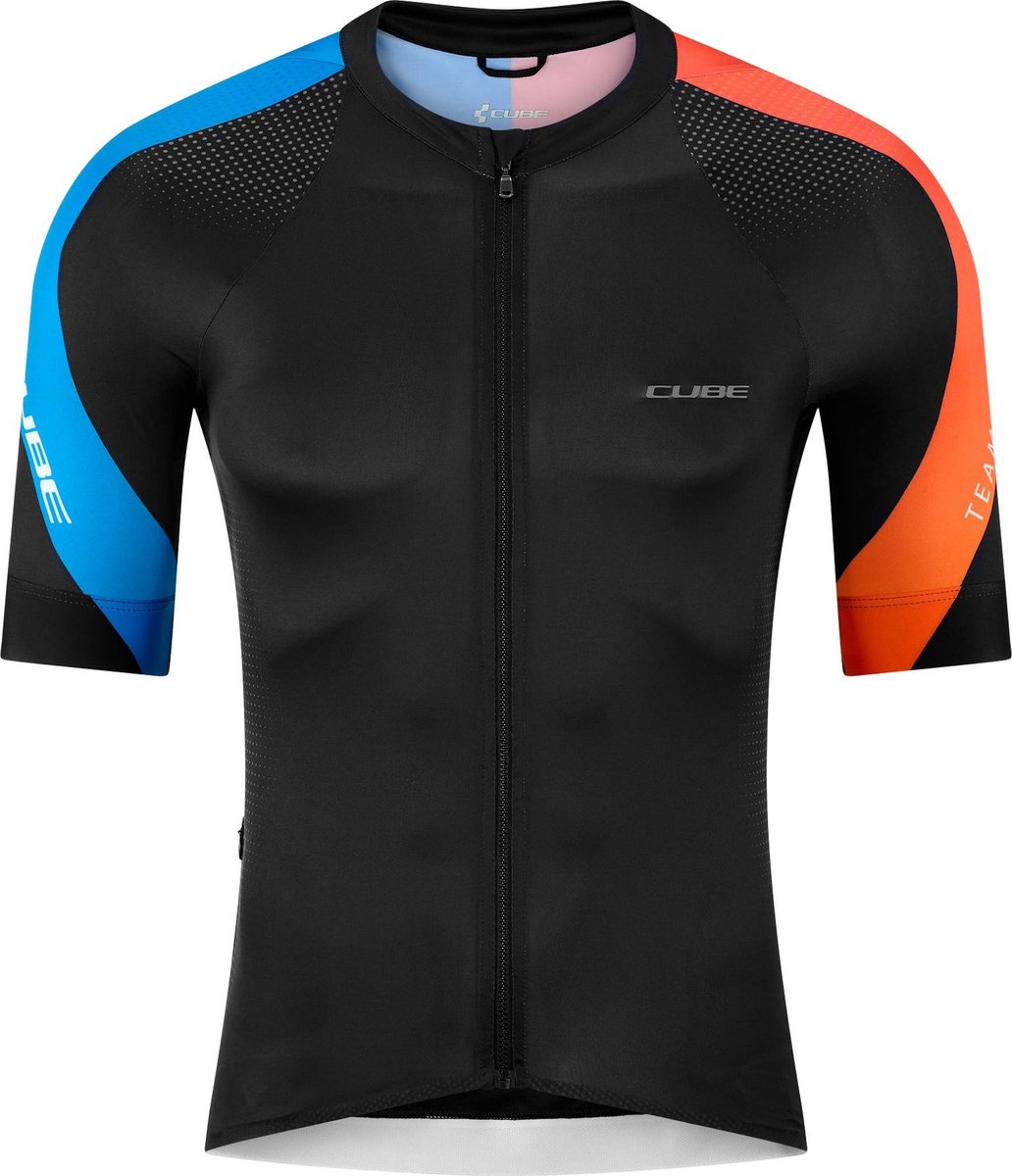 CUBE Fietsshirt ROAD/XC JERSEY TEAMLINE S/S BLACK XXXL