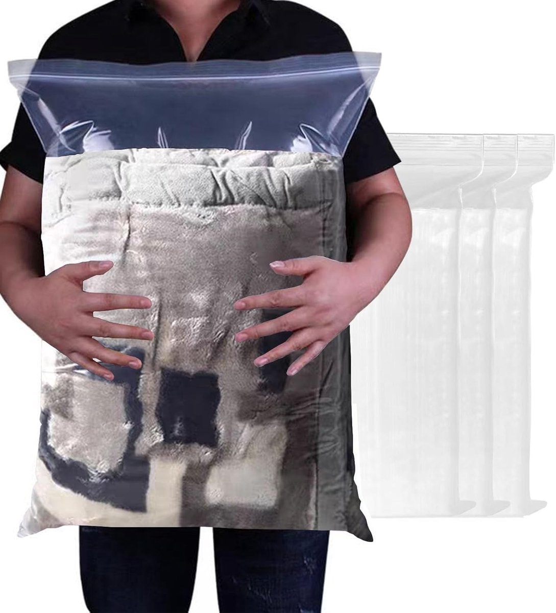 Ritssluitingszakken - Doorzichtig - 40 x 60 cm - Herbruikbare Waterdichte Organizer - Voor Kleding en Thuisopslag