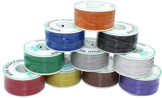 30AWG 0.25mm Paarse Solide Draad - Kleurige Elektrische Kabel Spoel voor DIY Projecten, Flexibel en Zacht, Geschikt voor Elektronica en Aansluitingen — afbeelding 2