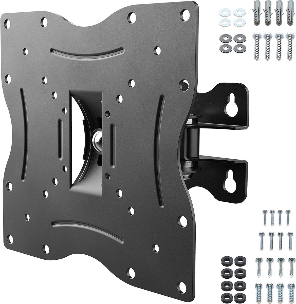 TV Wandbeugel - Draaibaar Kantelbaar - Scherm Ophangen - Universele VESA Steun - 33-81 cm - Zwart