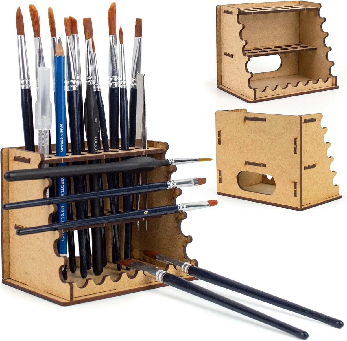 PROSCALE Brush Holder for Model Making Miniatures Organizer Display for Table and Wall Mounted Rack for Warhammer - ShopVlot