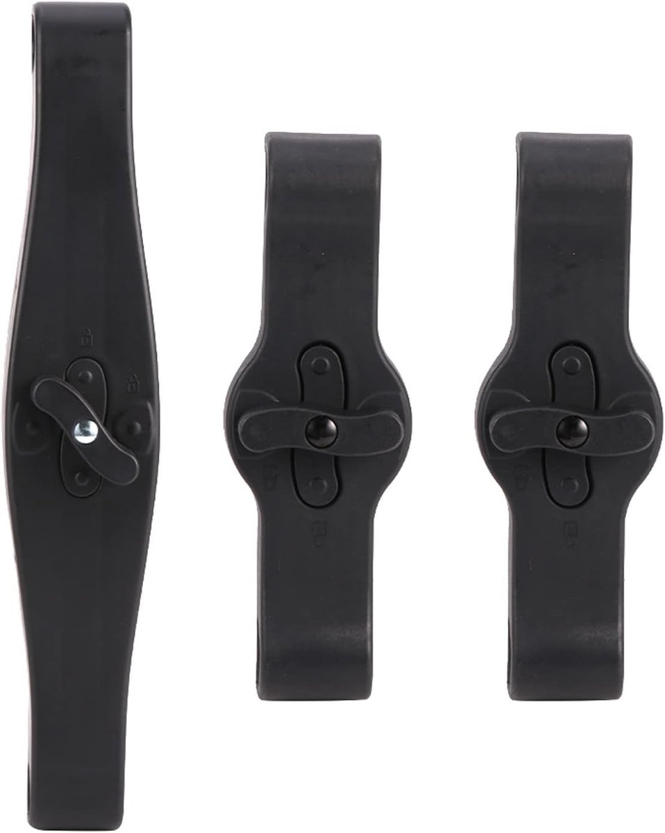 3-delige Pram Connector Accessoires voor Duo Kinderwagens - Snelle Ontkoppeling, Veiligheidsbeugels en Draagbare Haakjes