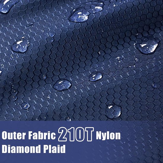 Dubbele Slaapzak - Tweepersoons Slaapzak - Kamperen en Reizen - Flanel Voering - 230 x 160 cm - Blauw-Rood — afbeelding 5
