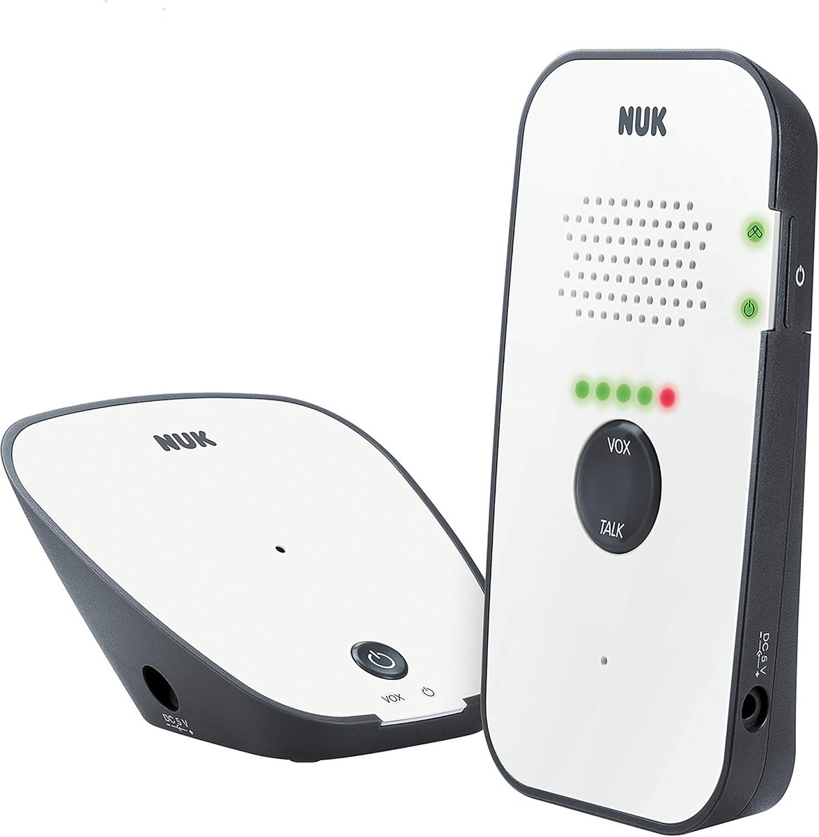 Audio Babyfoon - Baby Monitor - Baby Bewaken - Eco-modus Stralingsvrij - 18 uur batterij - Wit