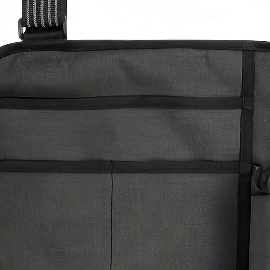 Vliegtuig Pocket Organizer - Rugleuning Opbergtas - Reis Gadgets Opbergen - Ruimtebesparend Ontwerp - 30x3H cm - Zwart — afbeelding 2