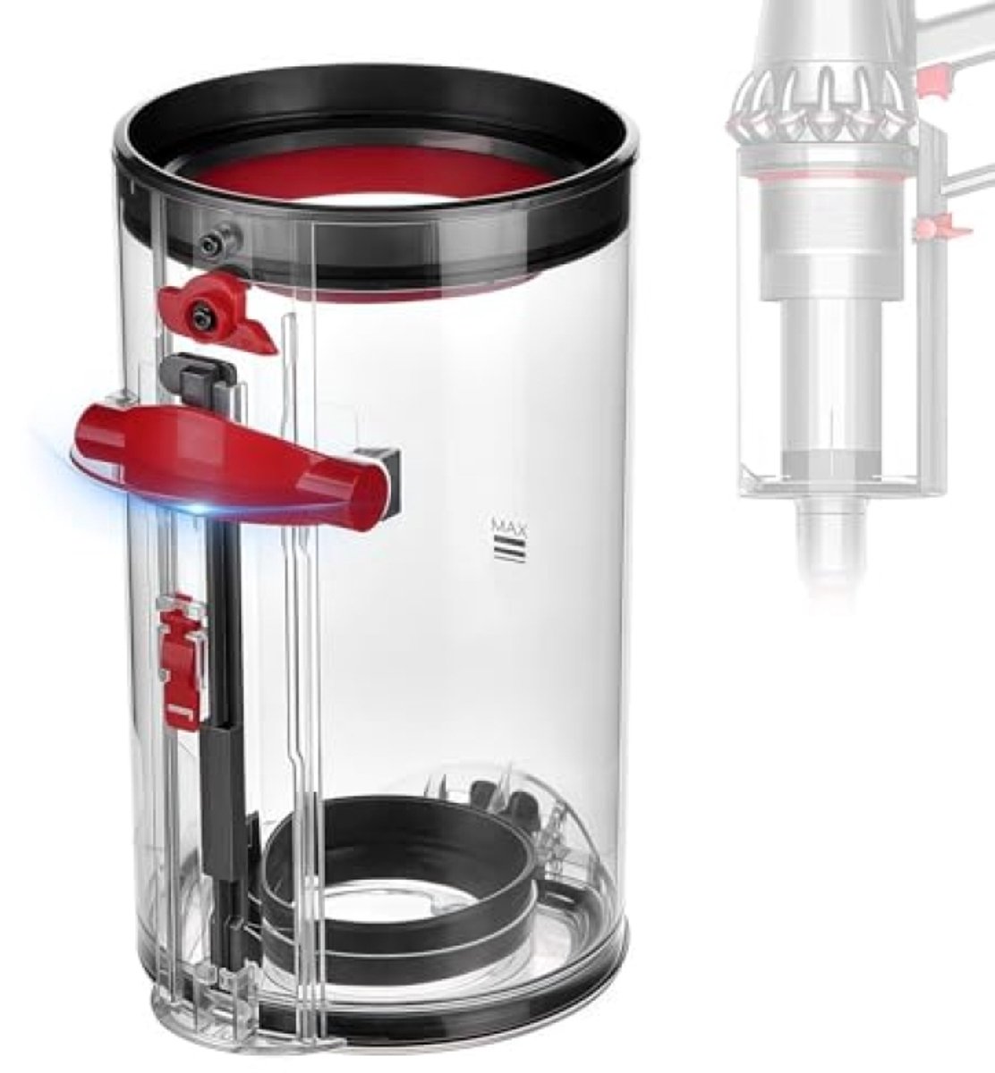 PromoHome Stofreservoir voor Dyson V11 V15 SV14 SV15 SV22 - Transparant en duurzaam stofbak vervangend onderdeel