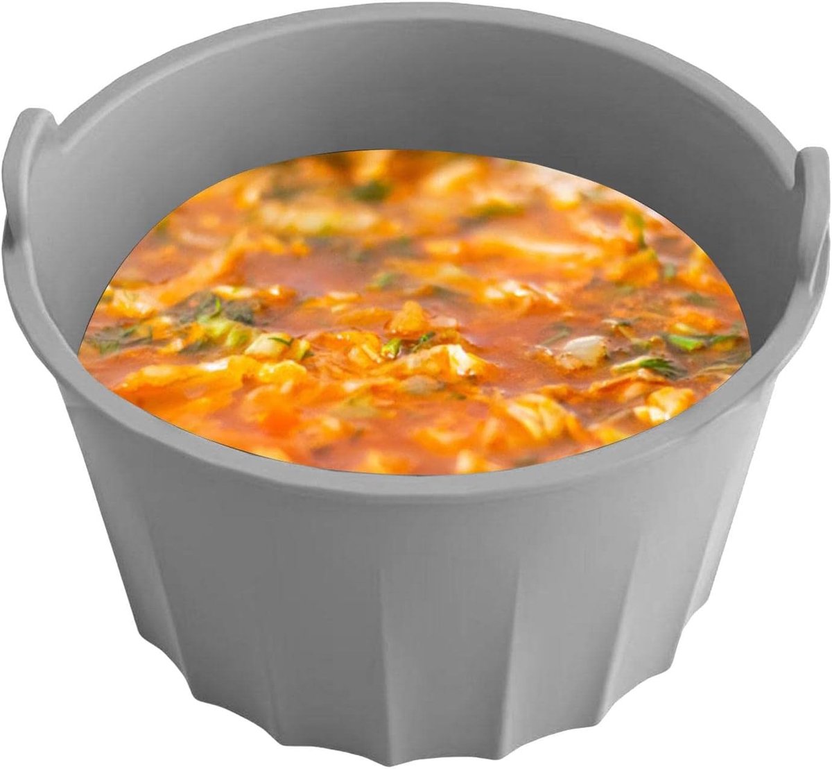 Slow Cooker Liner - Herbruikbare Voering - Koken en Bereiden - Lekvrij en Vaatwasserbestendig - 6-8 Liter Pot - Grijs