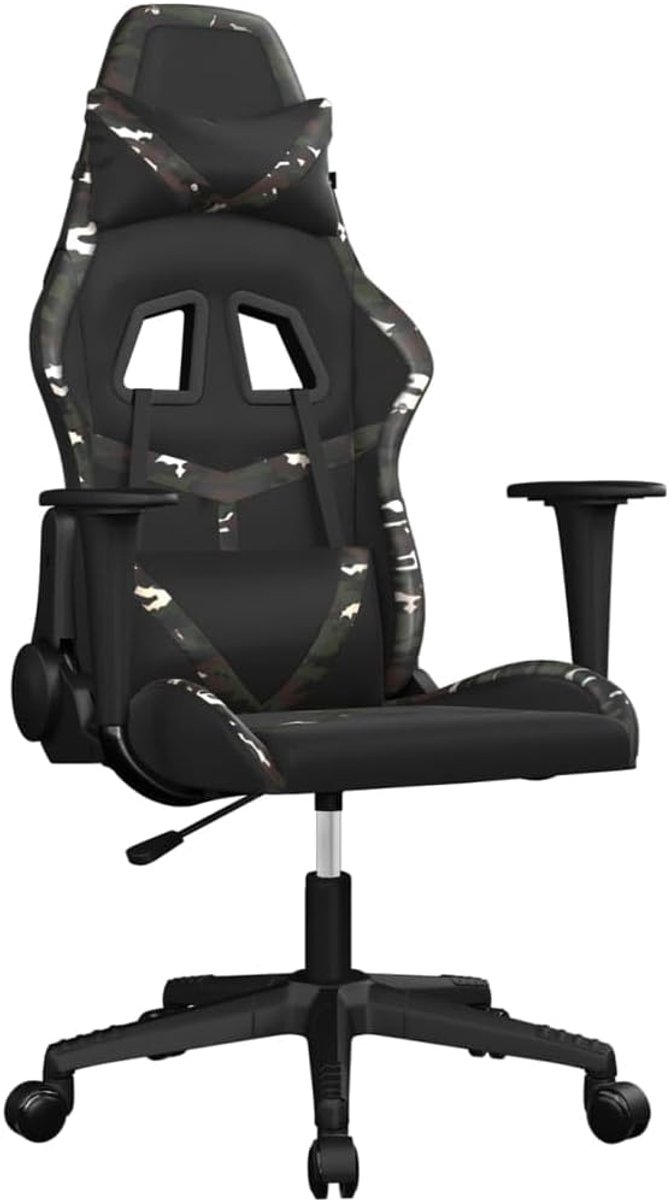 Gaming Stoel - Comfortabele Zetel - Gaming Ervaring - Verstelbare Rugleuning - Niet Gespecificeerd - Zwart Camouflage — afbeelding 3