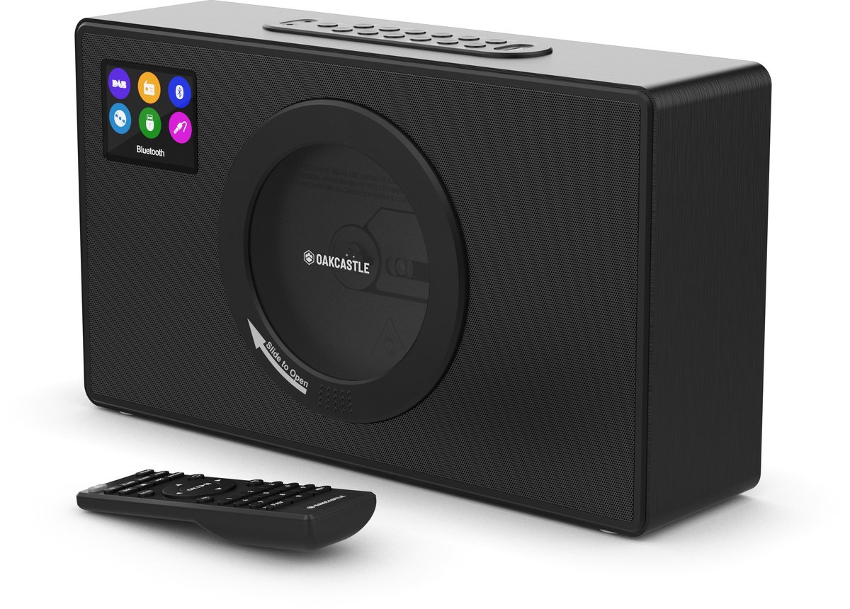 Oakcastle DAB300 Muziek Systeem - DAB & FM Radio - Bluetooth - CD Speler - Afstandsbediening - Zwart