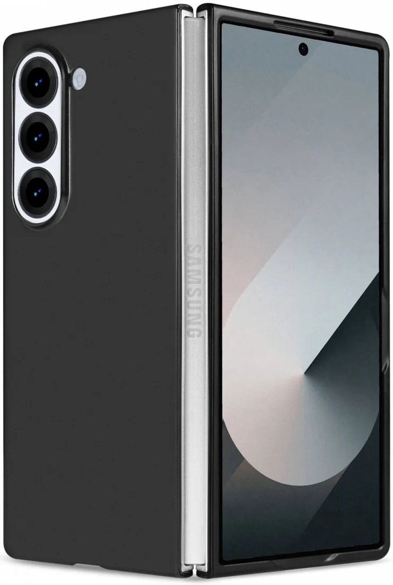 Hoesje Geschikt voor Samsung Galaxy Z Fold 6 - Armor Back Cover - Zwart
