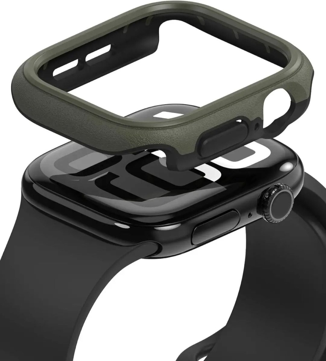 Ringke Onyx - Hoesje Geschikt voor Apple Watch 11/10 46MM - Bumper Case Groen