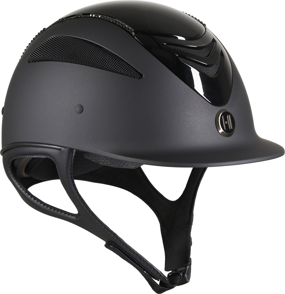 OneK Defender Matt Glanzend Top Swarovski-2 Zwart