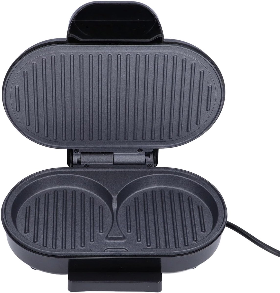 Elektrische Burger Maker - Compacte Grill - Snelle Maaltijden - Multifunctioneel Koken - 28D x 22B x 13H cm - Zwart
