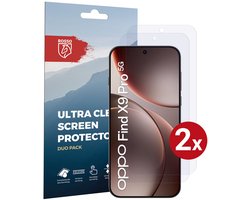 Rosso Screen Protector Geschikt voor Oppo Find X9 Pro | Ultra Clear Duo Pack | TPU Folie | Case Friendly Beschermfolie | 2 Stuks