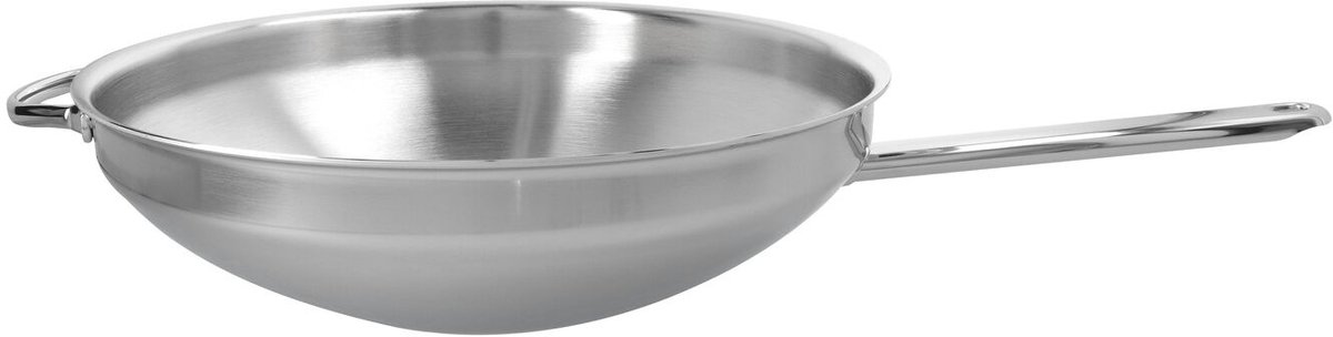 Bol.com Demeyere Wokpan - met vlakke Bodem - Ø32 cm - RVS - Zilver aanbieding