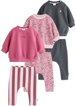 Next - Meisjes - 6-delige set van sweater en legging voor baby's - Roze