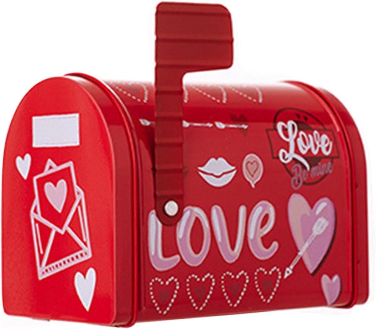 Valentijn Brievenbus - Kaartdoos Liefde - Romantische Berichten - Speciaal Liefdesbrief Ontwerp - 13 x 10 x 13 cm - Rood