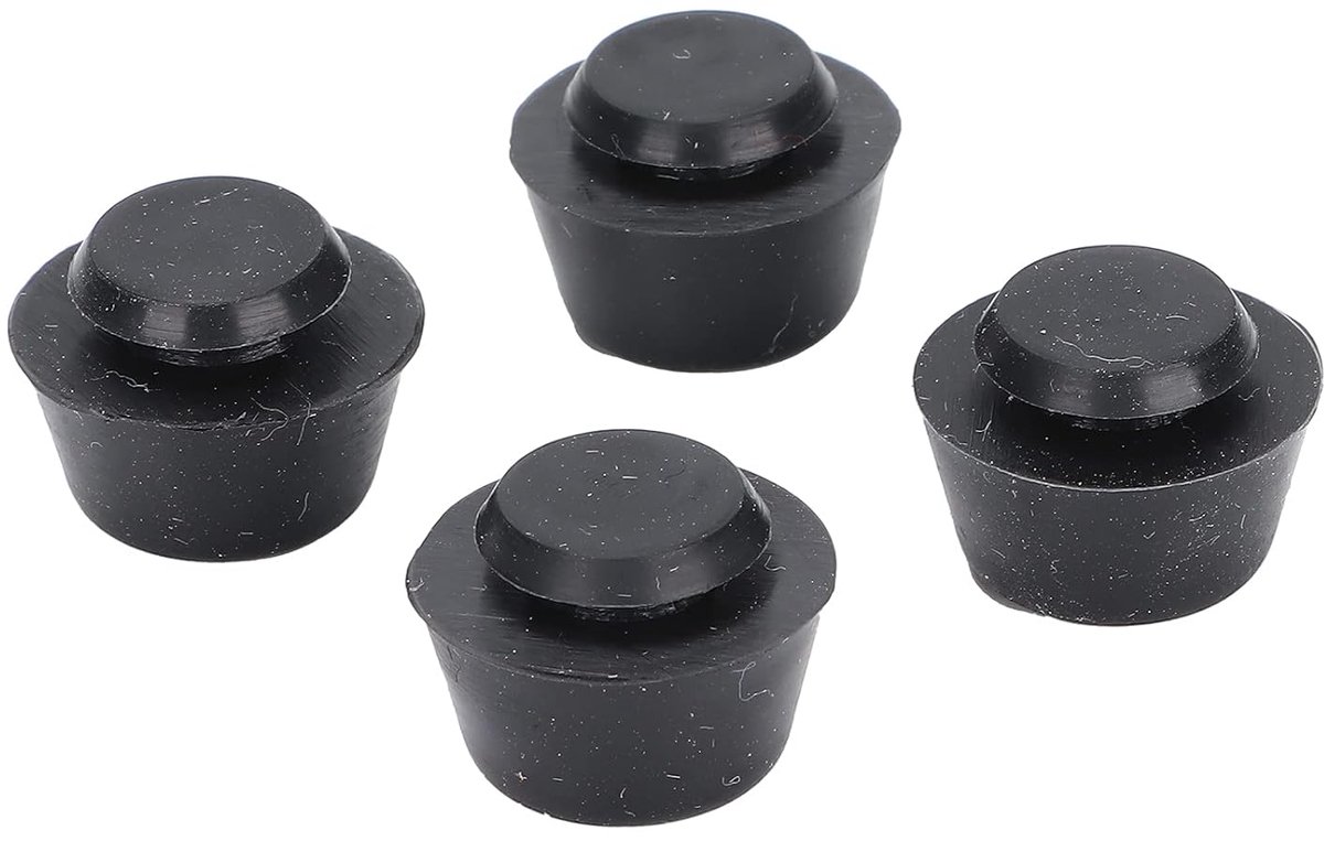 Anti Vibratie Voetjes - Schokabsorberende Pads - 3D Printer Stabiliseren - Duurzaam Siliconen Materiaal - 4 stuks - Zwart