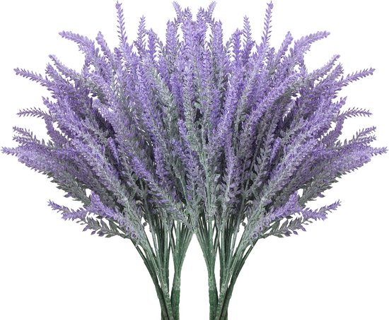 10x Kunstlavendel Boeketten Decoratief Paars Nepbloemen voor Binnen en Buiten