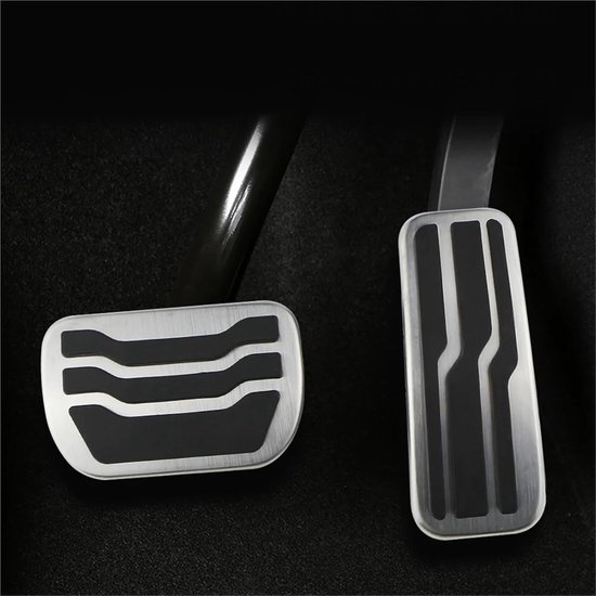 Pedaalhoezen Auto - Rem Gas Pedaal Cover - Auto Interieur Verbeteren - Antislip Rubber en RVS — afbeelding 2