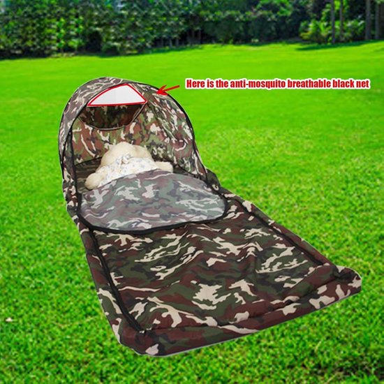 Kampeer Slaapzak - Wandel Slaapzak Outdoor - Buiten Kamperen - Lichtgewicht & Waterdicht - 200 x 73 cm - Groen — afbeelding 3