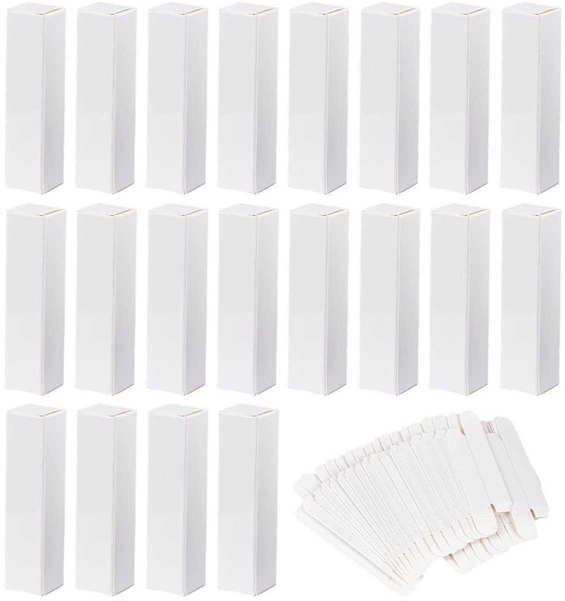 Dailygoods- Lipstickdozen 50 Stuks - Kraftpapier - Verpakking voor Lipgloss - DIY Geschenken - Opslag voor Make-up - 2 cm Breed, 8,5 cm Hoog - Verpakkingsdozen