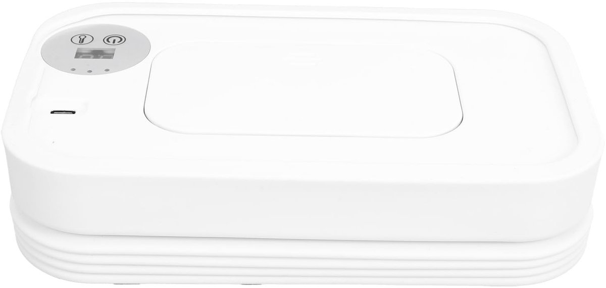 Dailygoods- Doekjeswarmer Grote Capaciteit - Opvouwbare Dispenser - Digitaal Display - Zacht Nachtlicht - Topverwarmingsontwerp - Reisvriendelijk - Doekjesdispenser