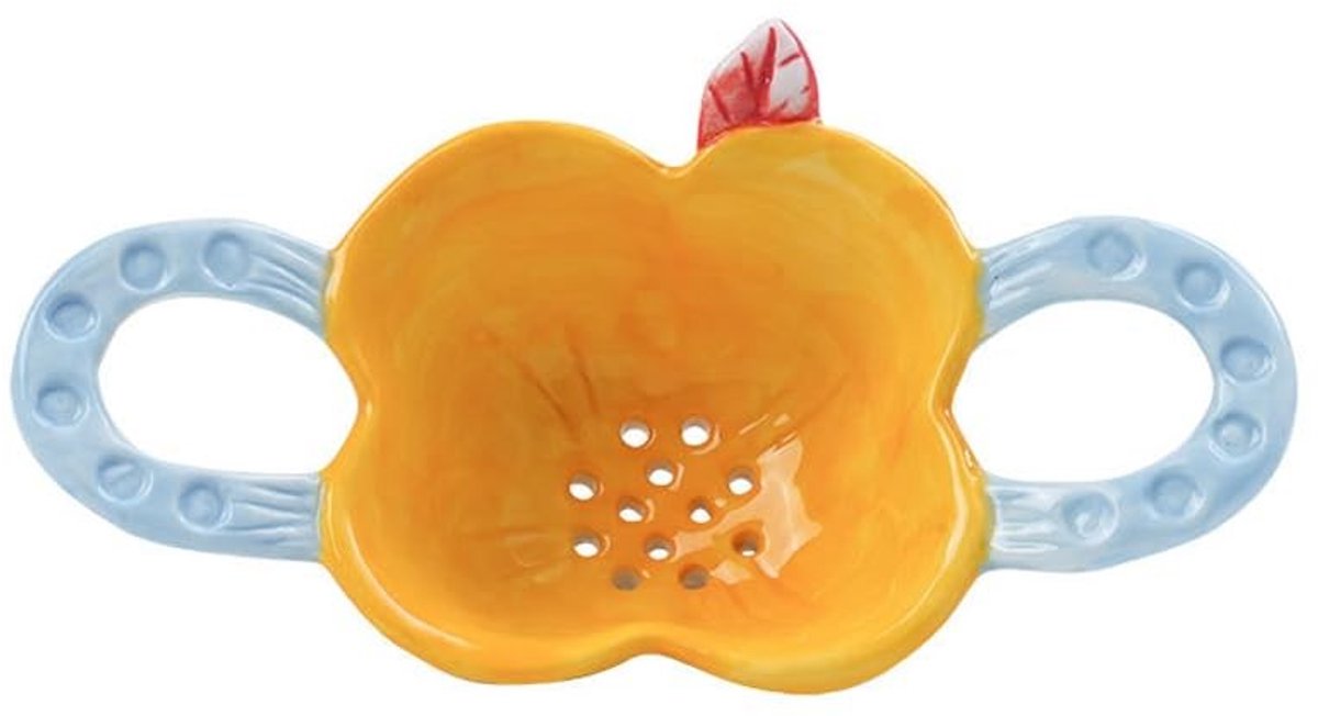 Dailygoods - ARFUKA Thee Zeef Thee Filter Keramische Bloem Thee Steilere Thee Diffuser voor Losse Thee met Handvat