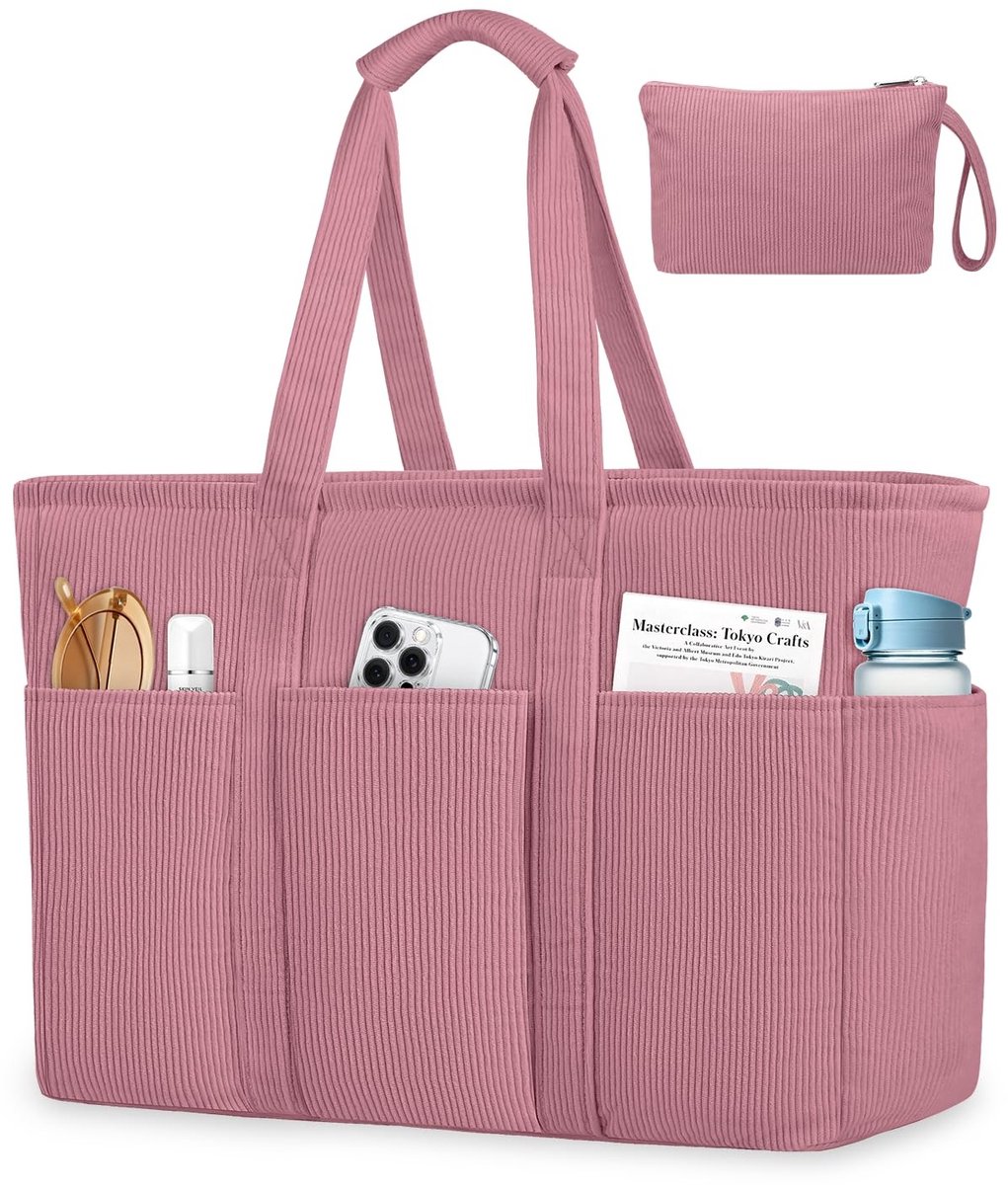 Dailygoods- Strandtas XXL - Waterdichte Strandtas - Dameshandtas met Ritssluiting - 45L Capaciteit - 12 Vakken - Duurzaam en Scheurvast - Handtas