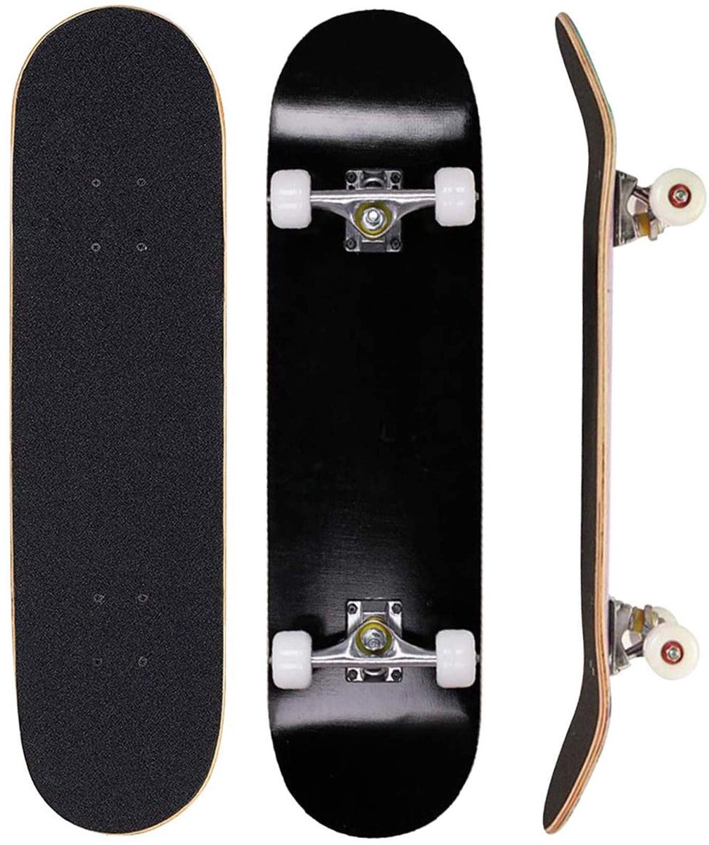 Dailygoods- Skateboard 31 Inch - 9-laags Esdoornhout - Geschikt voor Beginners/Professionals - Ideaal voor Trucs - Maximaal Draaggewicht 100 kg - Hoge Stabiliteit en Grip - Skateboarddeck