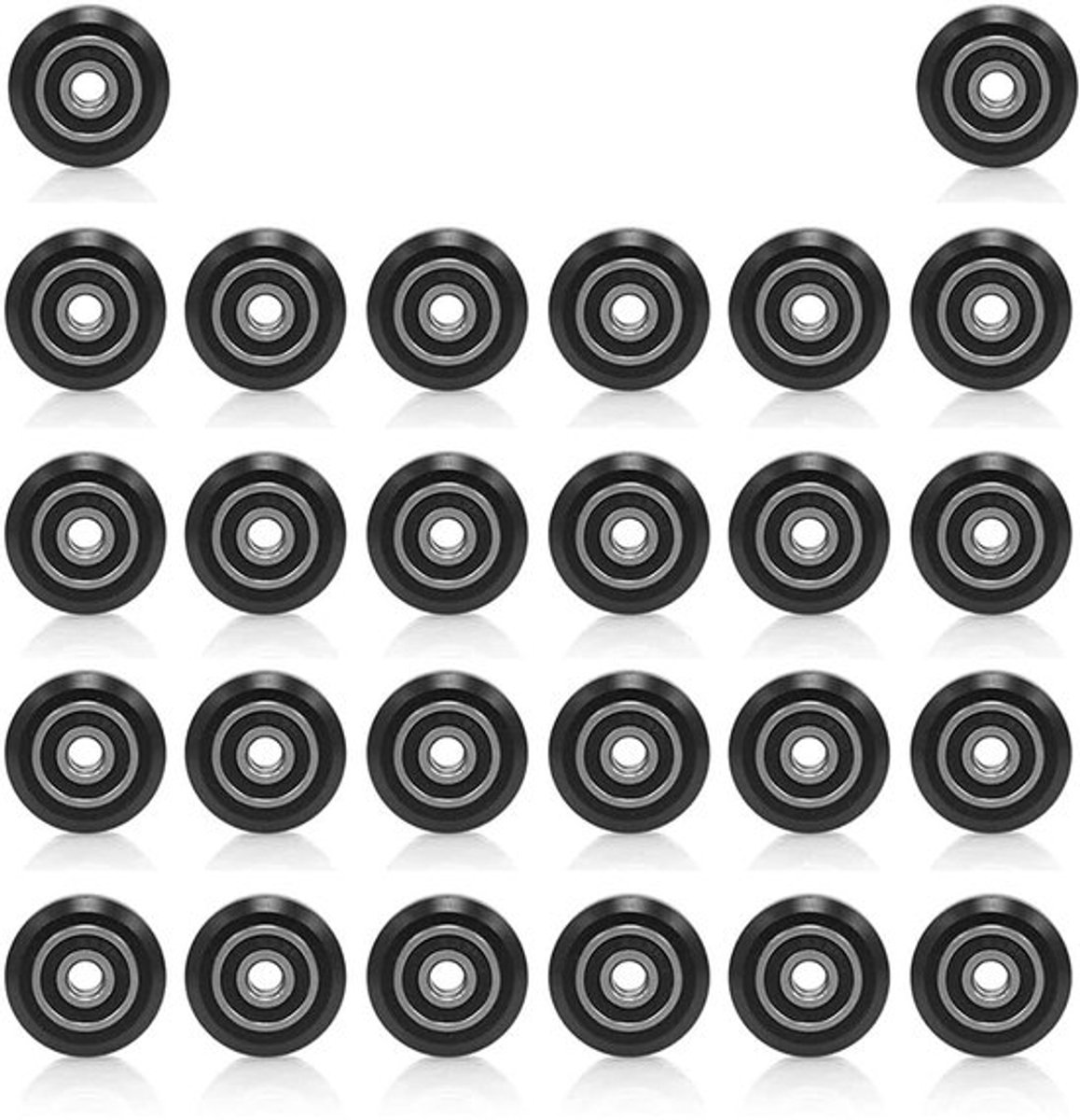 - Isolatie tegen stof - 3D printer onderdelen - Hoogwaardige POM-polyformaldehyde - 26 stuks - Lagere wrijving - Geschikt voor Creality E