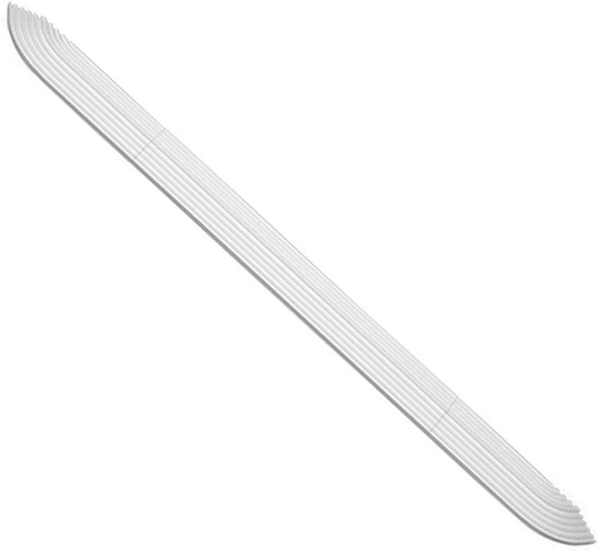 Drempelhulp - Oprijplaat - Robotstofzuiger - Antislip golfpatroon - 68-77 cm - Wit
