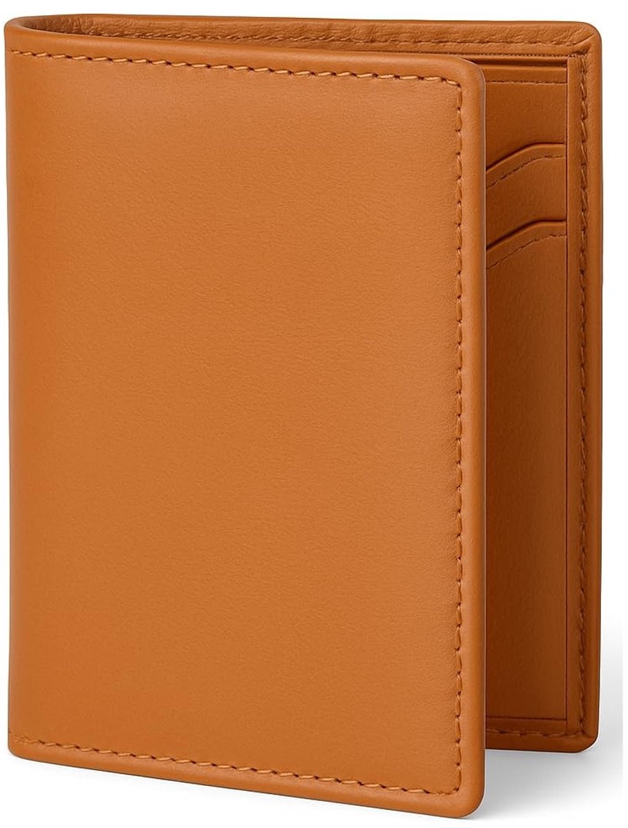 Dailygoods- Portemonnee Heren Klein - Leren Kaarthouder - RFID-bescherming - Compact Design - Minimalistisch - Elegant en Functioneel