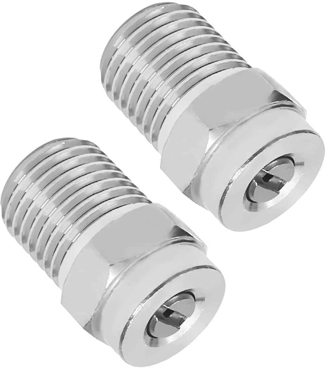 Dailygoods - 2 Stuks Hogedrukreiniger Sproeiers van Roestvrij Staal