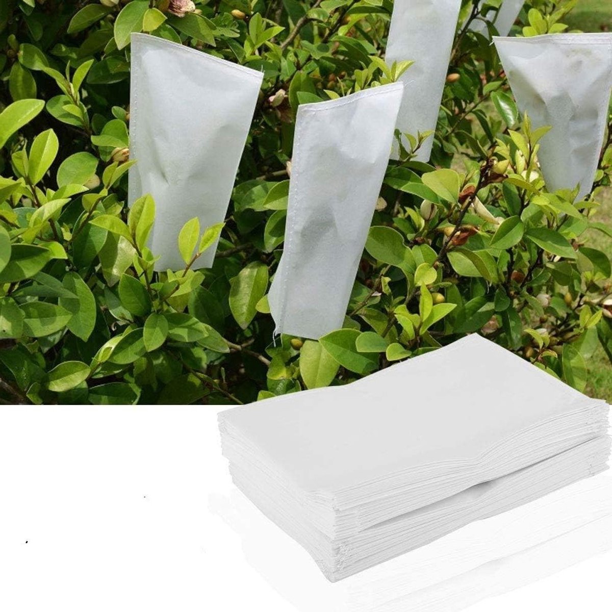 Parchment Bags voor Tuinplanten - Beschermende Netten tegen Muggen voor Bloemen (Set van 100)