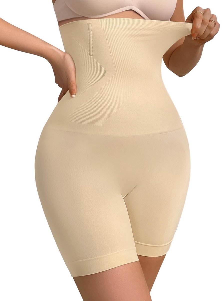 Dailygoods- Shapewear Dames Buikweg - Figuurvormende Onderbroek - Hoge Taille - Korsetslip - Anti-Rol-Design - Stalen Baleinen - Korsetbroek