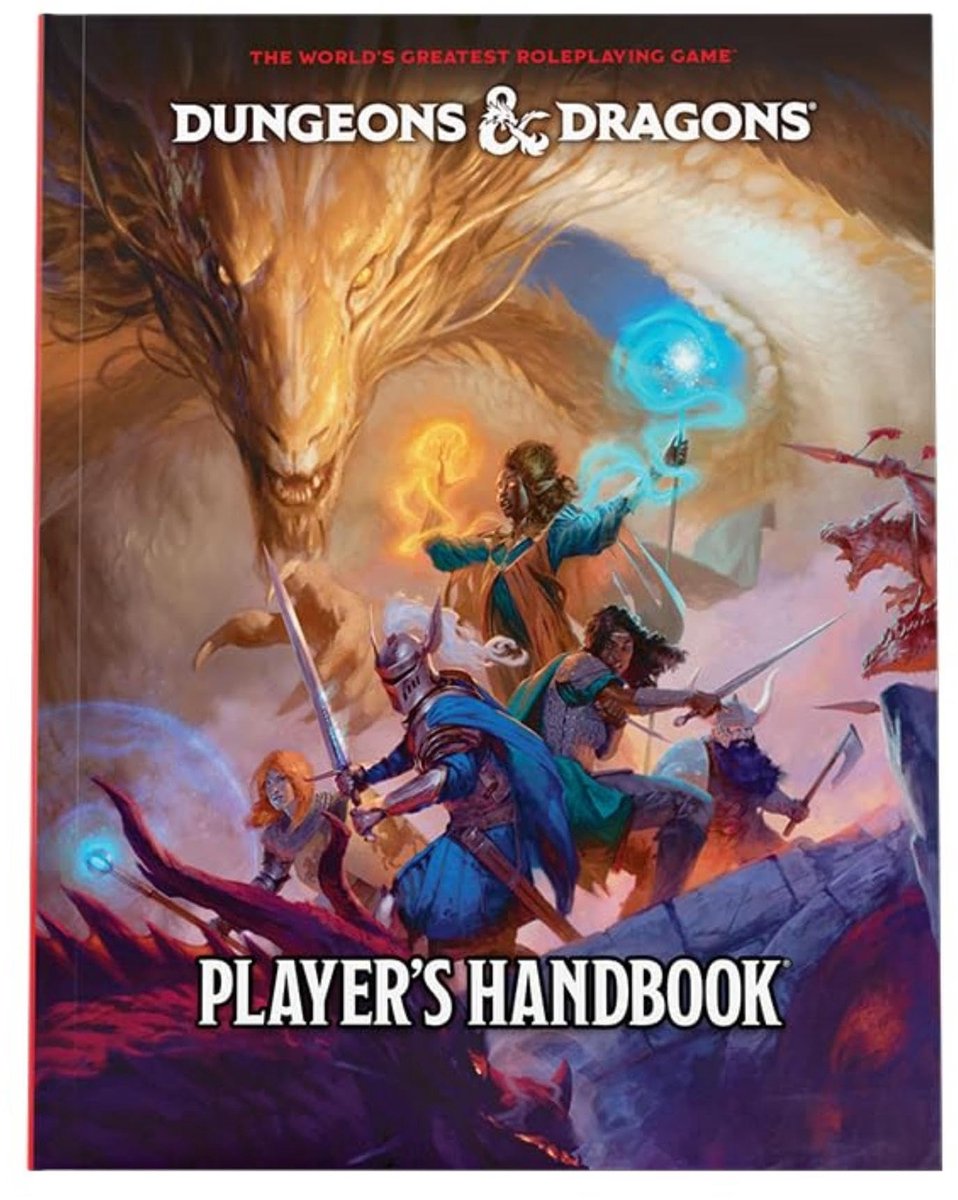 Dailygoods- Spelregelboek 2024 - Dungeons & Dragons - Personageontwikkeling - Verkenning - Gevechten - Uitrusting - Spreuken - Rollenspelboek