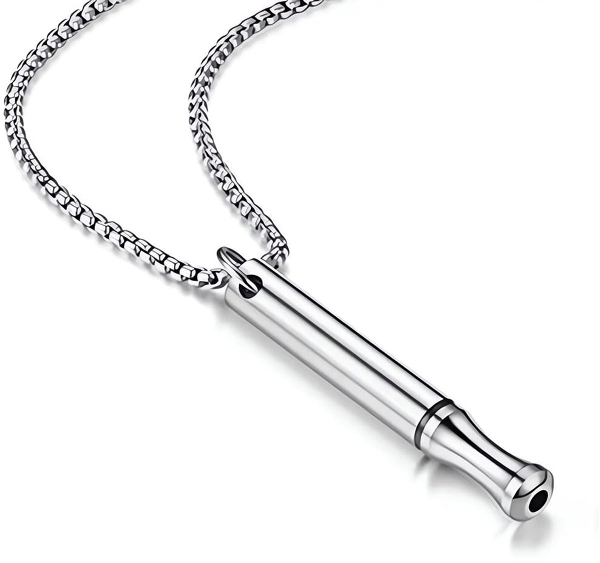 Dailygoods- Meditatieketting Modern Ontwerp - Stressvermindering - Yoga-halsketting - Ademhalingshalsketting - Roestvrij Staal - Eenvoudige Instructies - Ademhalingsketting