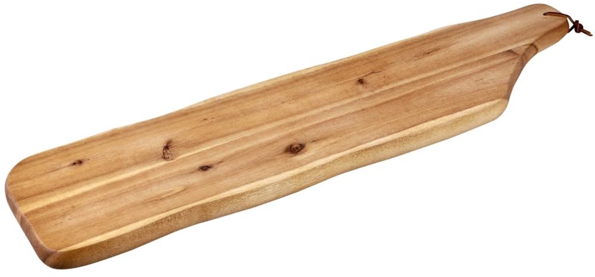 Dailygoods - Snij- en serveerplank van acaciahout, 71 x 17 cm, bruin