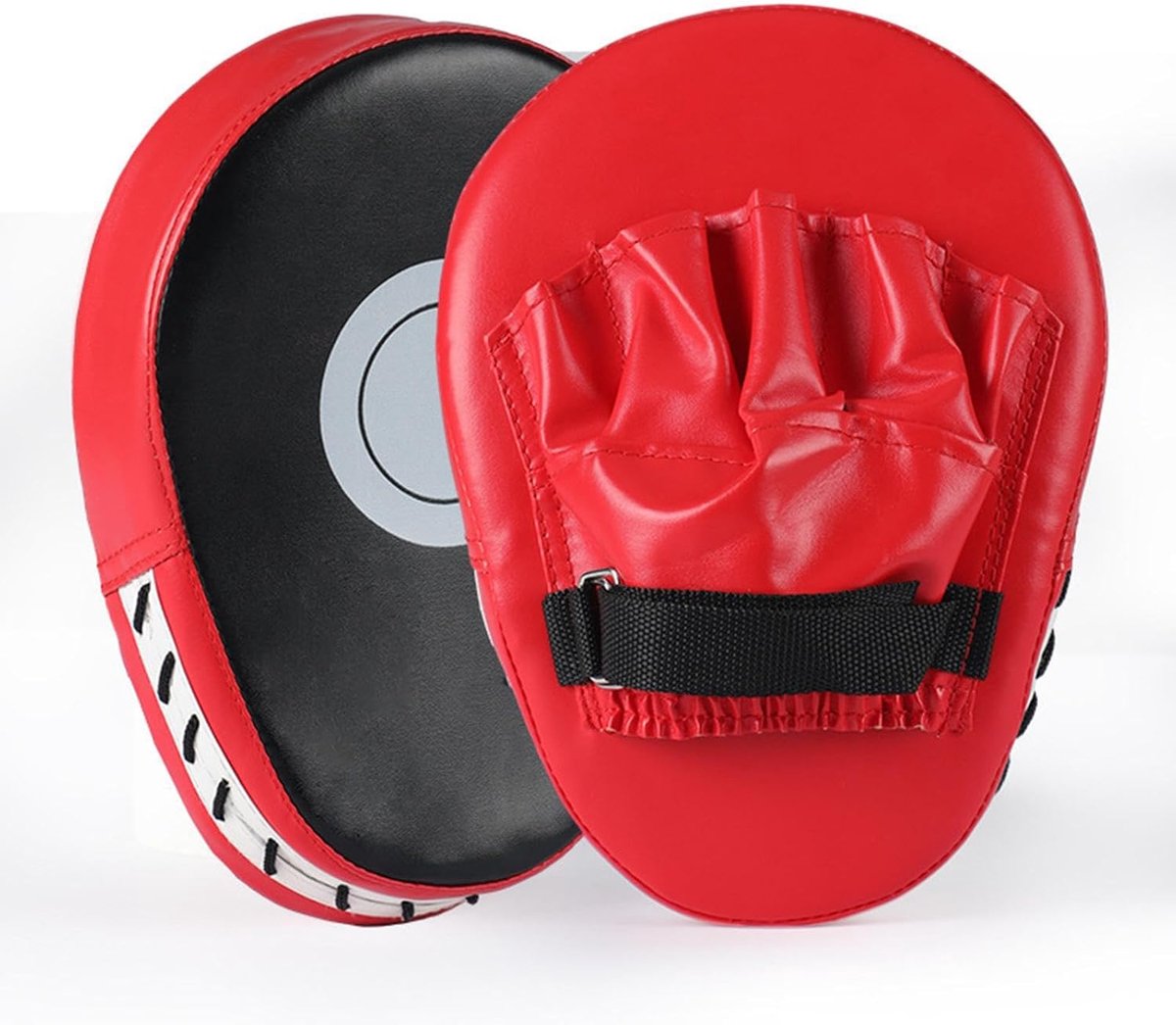 Bokspads - Stootkussens - Sporttraining - Gebogen ontwerp - 24.5 cm - Rood
