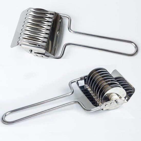 Noedelcutter RVS - Pasta Maker - Deeg Cutter - Keuken Gereedschap - Zelfgemaakte Noedels - Multifunctioneel Gebruik - Pastamaker — afbeelding 5