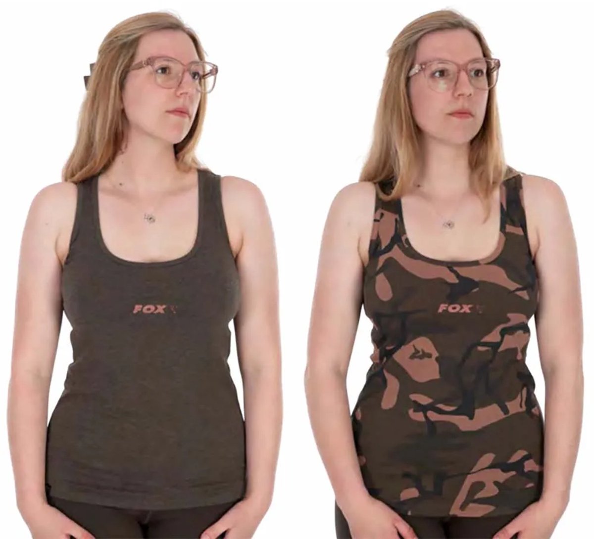 Fox International Twin Pack Mouwloos T-shirt Grijs M Vrouw