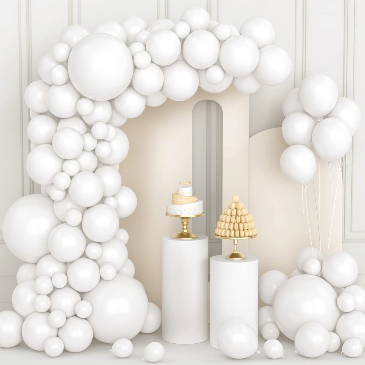 Solidchoice- Ballonnen 106 Stuks - Ballonnenboog - Ballonnenpomp - Helium - Verjaardagsfeest - Baby Shower Decoraties - Feestballonnen