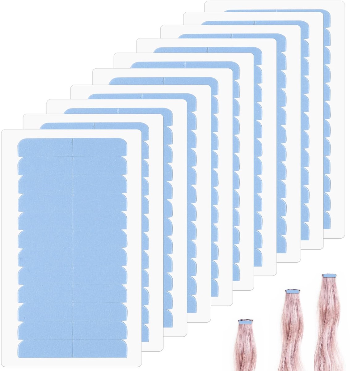 Dailygoods- Haarverlenging Tape 120 Stuks - Zelfklevende Vervanging - Menselijk Haar Tabs - Haarextensies - Verlenging Pruik - Hoge Kwaliteit