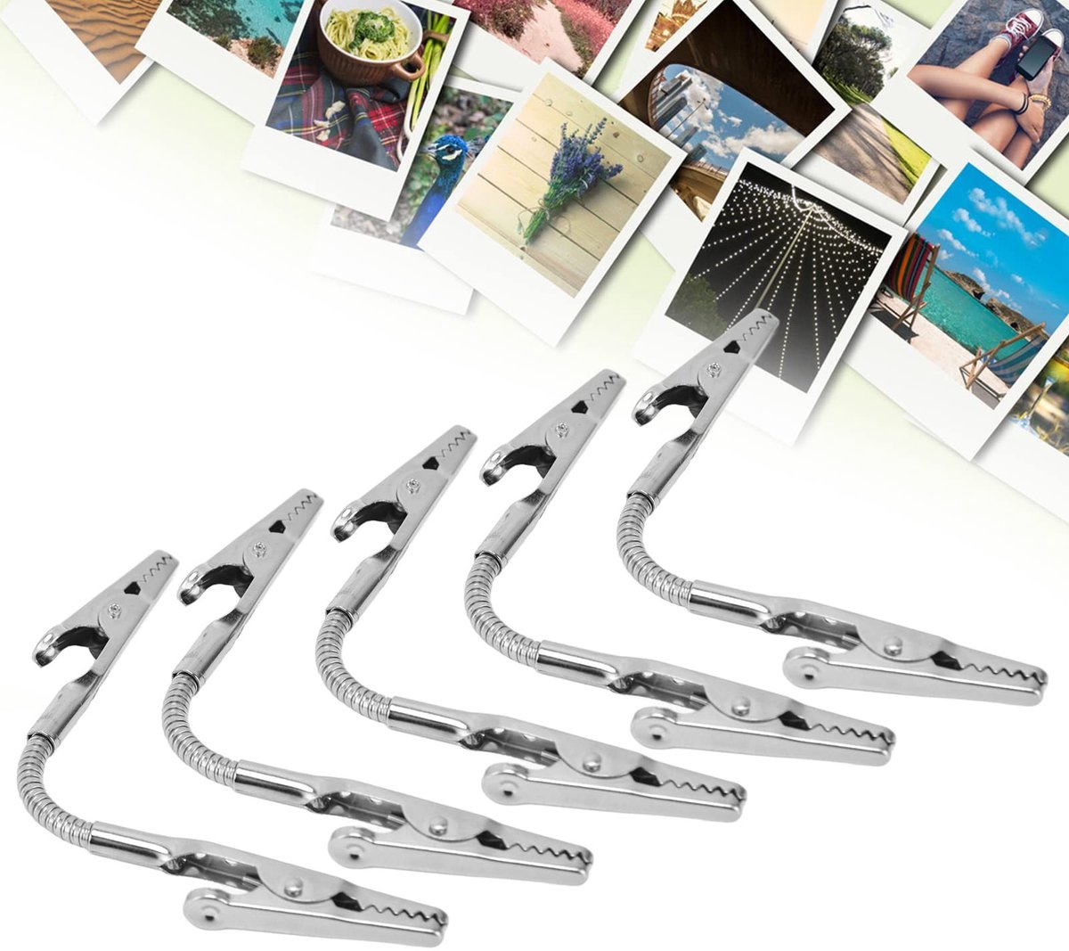 Dailygoods- Alligator Clip Stevig Metaal - Dubbele Kop - Memo Clips - Sterke Clip - Duurzaam - Hoogwaardige Kwaliteit - Memoclips
