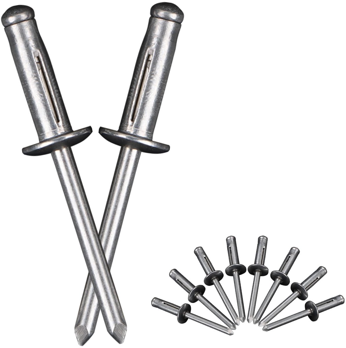 Dailygoods- Blindklinknagels 100 stuks - Aluminium Klinknagels - Koepelkopklinknagels - Corrosiebestendig - 4,8 mm x 16 mm - Geschikt voor Plaatwerk