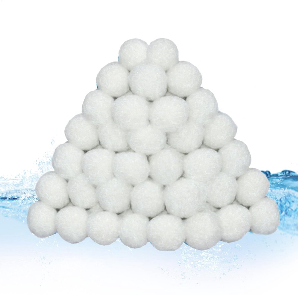Dailygoods- Filterballen 200g - Polysphere - Vervanging voor zandfilter - Efficiënte filtratie - Lichtgewicht - Herbruikbaar - Filtermedia