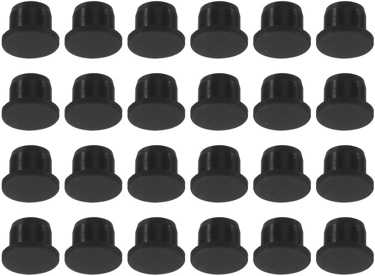 Dailygoods- Gatstoppen 24 Stuks - Siliconen Afdichtingspluggen - Waterdichte Paneelafdichtingen - 13 mm Diameter - Flexibele Rubberen Schotten - Geschikt voor Keuken en Badkamer - Afdekkappen