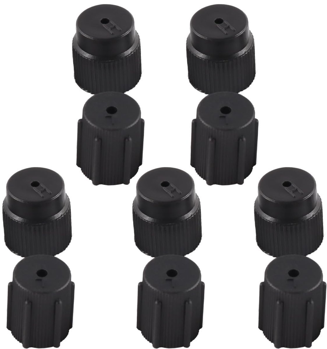 Dailygoods- Ventieldopset 10 Stuks - Universele Airconditioning Doppen - Stofbescherming - ABS-Kunststof - Onderhoud Auto Airco - Airconditioningdop